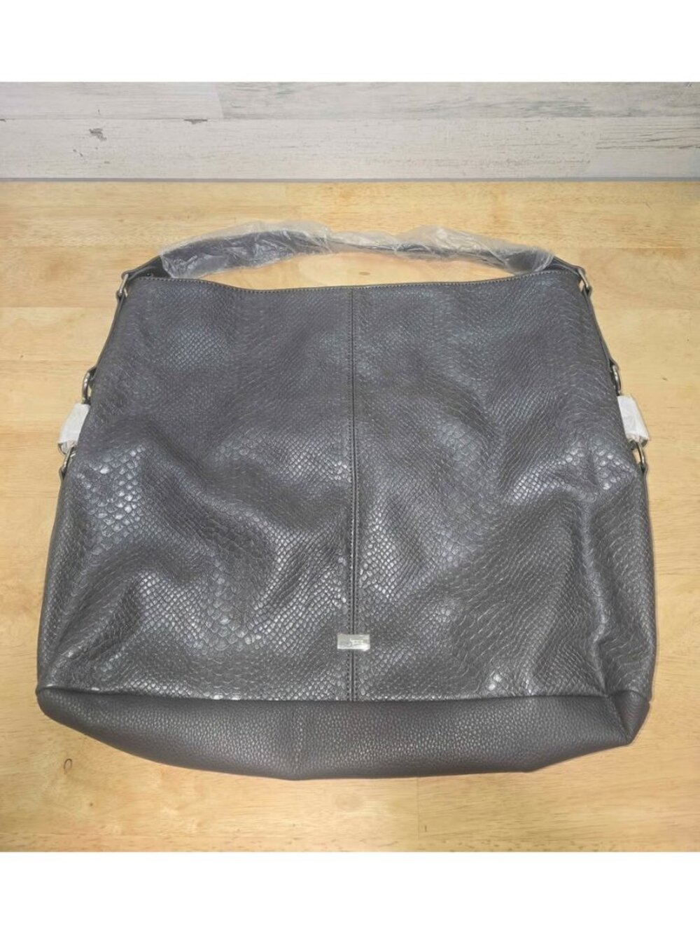 NEW Retired Thirty-One Jewel Paris Purse Charcoal Gray Snake E4 C